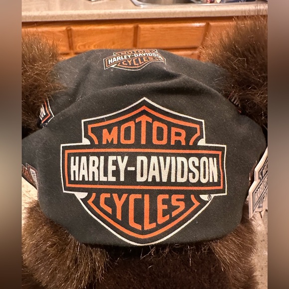 Harley-Davidson 2000 Bean Bag Plush Biker Bear Doo Rag - 15” with Tags VTG - Picture 3 of 16